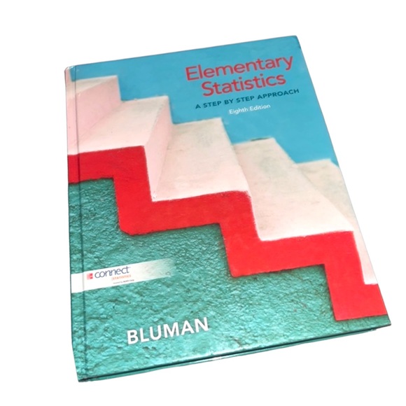 Elementary Statistics: A Step By Step Approach 8th Edition by Bluman Hardcover - Picture 1 of 6